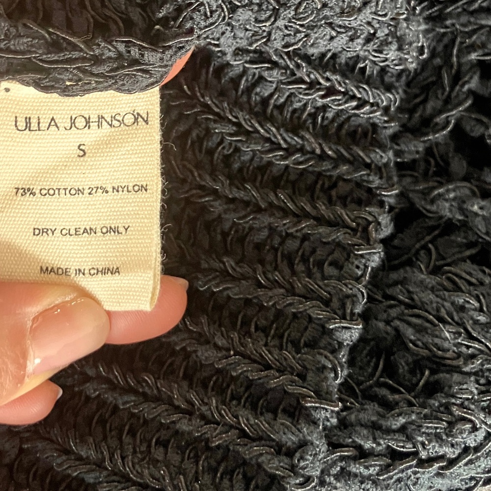 Ulla Johnson - Open Weave Crochet Pullover - Black - Picture 7 of 8